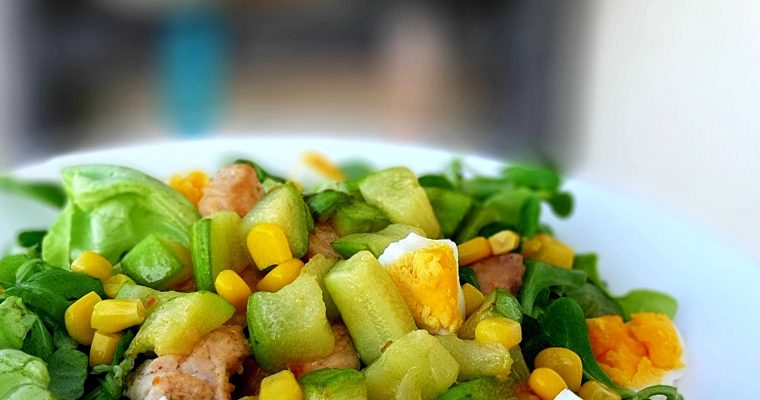 Toplo – hladna salata s piletinom